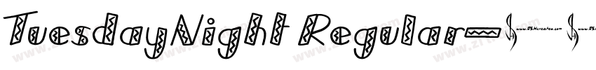 TuesdayNight Regular字体转换